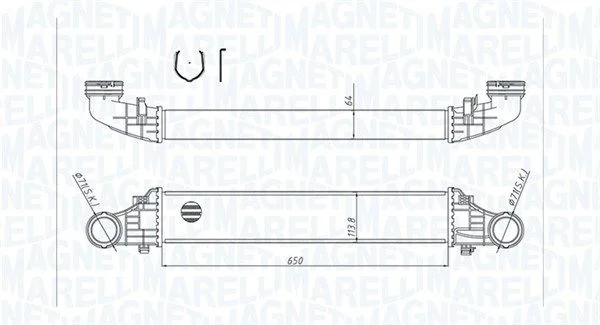Intercooler MAGNETI MARELLI 351319204180