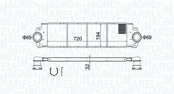 Intercooler MAGNETI MARELLI 351319204200