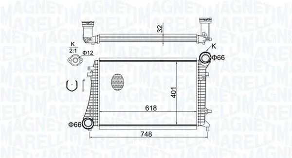 Intercooler MAGNETI MARELLI 351319204240