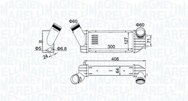 Intercooler MAGNETI MARELLI 351319204340