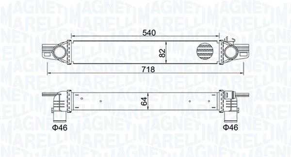 Intercooler MAGNETI MARELLI 351319204360