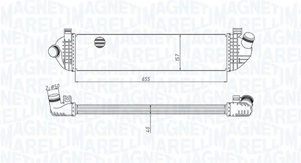 Intercooler MAGNETI MARELLI 351319204370