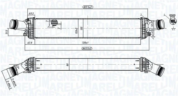 Intercooler MAGNETI MARELLI 351319204430