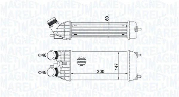 Intercooler MAGNETI MARELLI 351319204470