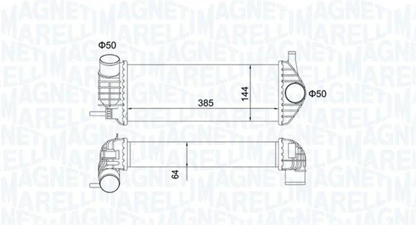 Intercooler MAGNETI MARELLI 351319204480