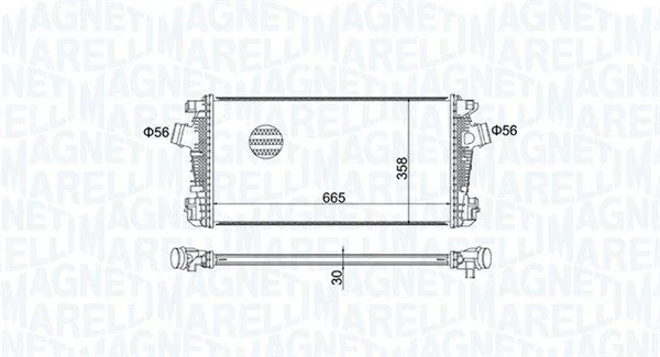 Intercooler MAGNETI MARELLI 351319204570