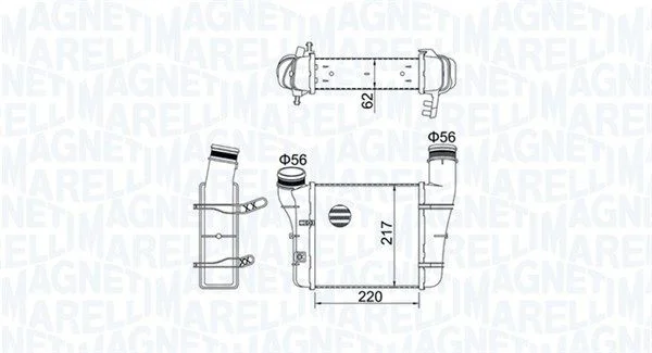 Intercooler MAGNETI MARELLI 351319204580