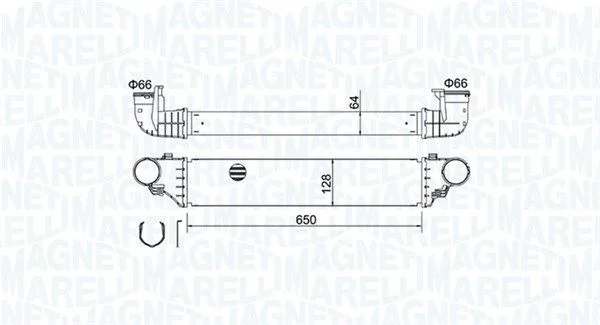 Intercooler MAGNETI MARELLI 351319204640