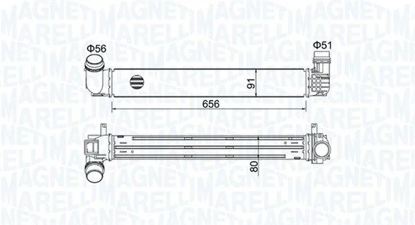 Intercooler MAGNETI MARELLI 351319204730