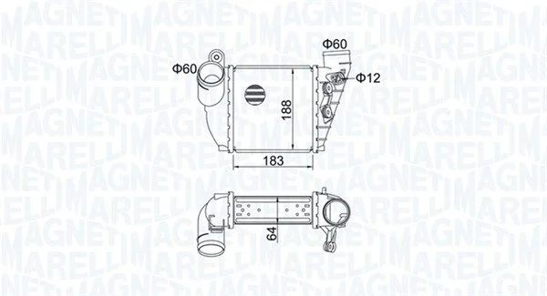 Intercooler MAGNETI MARELLI 351319204740