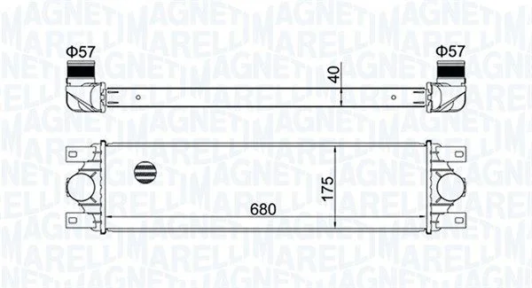 Intercooler MAGNETI MARELLI 351319204780