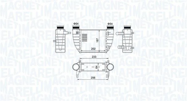 Intercooler MAGNETI MARELLI 351319204850