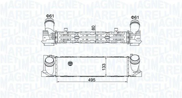 Intercooler MAGNETI MARELLI 351319204900