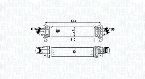 Intercooler MAGNETI MARELLI 351319204970