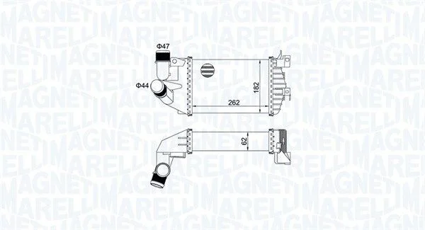 Intercooler MAGNETI MARELLI 351319205080