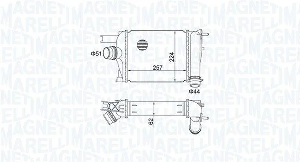 Intercooler MAGNETI MARELLI 351319205170