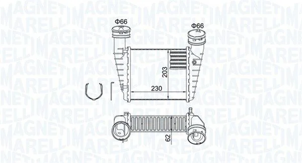 Intercooler MAGNETI MARELLI 351319205210