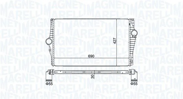 Intercooler MAGNETI MARELLI 351319205220