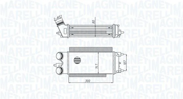 Charge Air Cooler MAGNETI MARELLI 351319205290