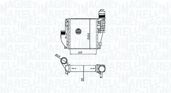 Intercooler MAGNETI MARELLI 351319205330