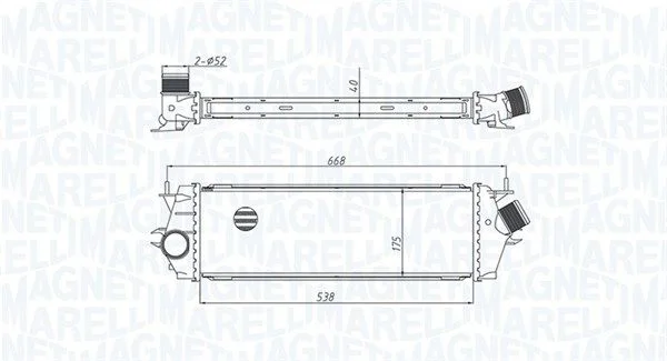 Intercooler MAGNETI MARELLI 351319205340