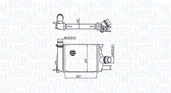 Intercooler MAGNETI MARELLI 351319205390