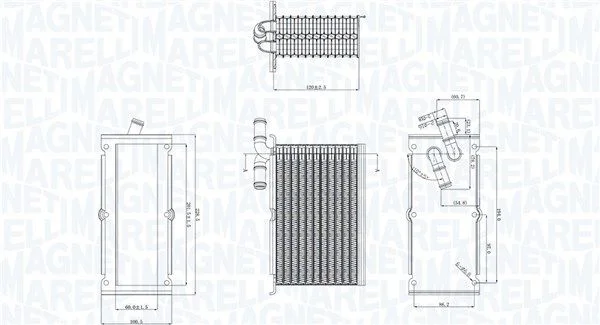 Intercooler MAGNETI MARELLI 351319205430