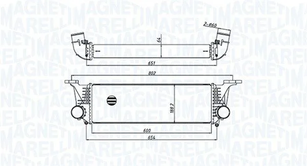 Intercooler MAGNETI MARELLI 351319205500