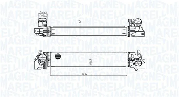 Intercooler MAGNETI MARELLI 351319205540