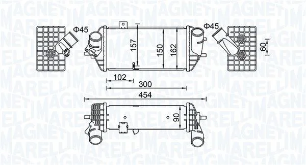 Intercooler MAGNETI MARELLI 351319205690