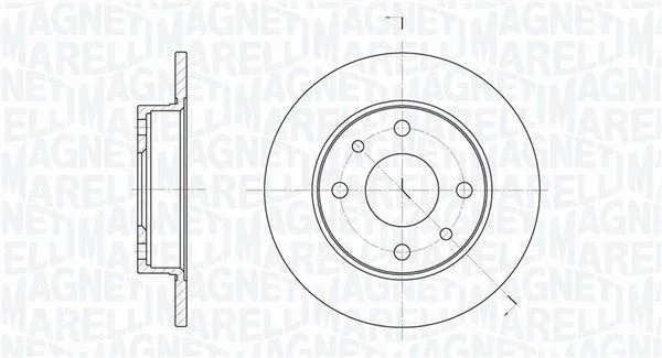 Brake Disc MAGNETI MARELLI 361302040169