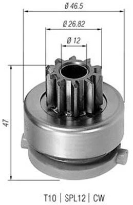Pinhão, motor de arranque MAGNETI MARELLI 940113020423