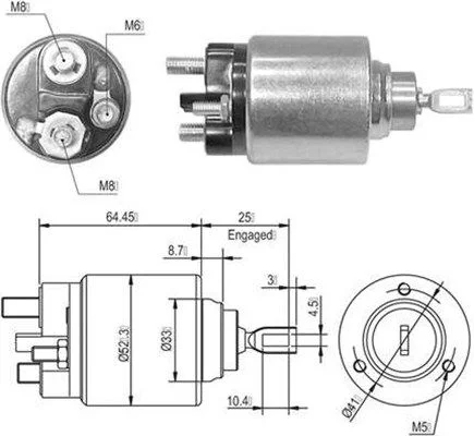 Interruptor solenóide, motor de arranque MAGNETI MARELLI 940113050010