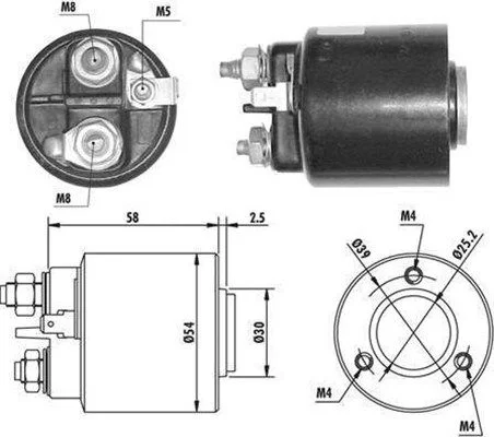 Interruptor solenóide, motor de arranque MAGNETI MARELLI 940113050061