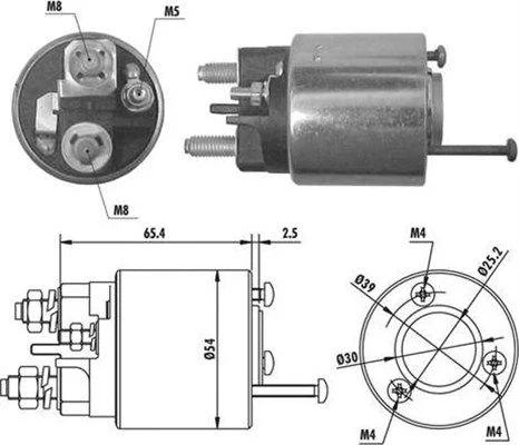 Interruptor solenóide, motor de arranque MAGNETI MARELLI 940113050066