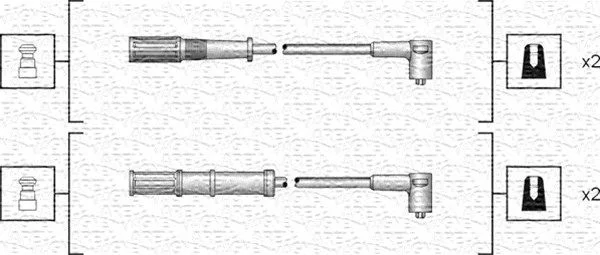 Conjunto de cabos de ignição MAGNETI MARELLI 941318111161