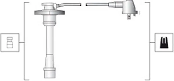Conjunto de cabos de ignição MAGNETI MARELLI 941318111274