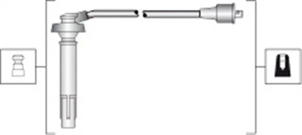 Conjunto de cabos de ignição MAGNETI MARELLI 941318111310