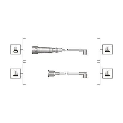 Conjunto de cabos de ignição MAGNETI MARELLI 941319170017