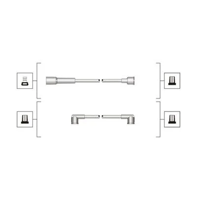 Conjunto de cabos de ignição MAGNETI MARELLI 941319170019