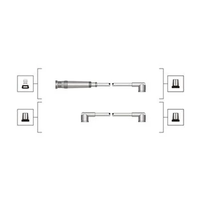 Conjunto de cabos de ignição MAGNETI MARELLI 941319170050
