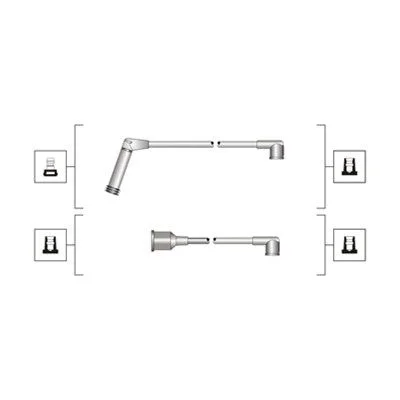 Conjunto de cabos de ignição MAGNETI MARELLI 941319170058