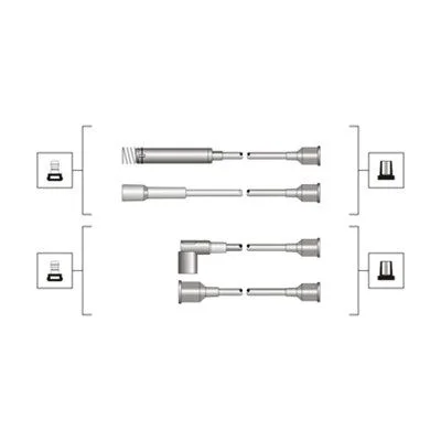 Conjunto de cabos de ignição MAGNETI MARELLI 941319170064