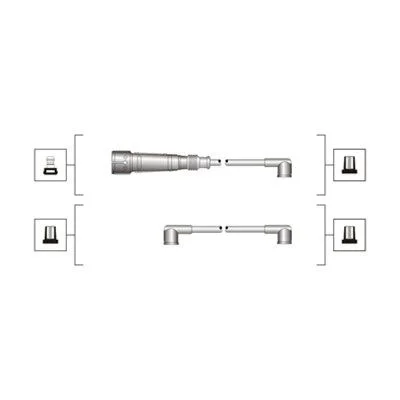 Conjunto de cabos de ignição MAGNETI MARELLI 941319170065