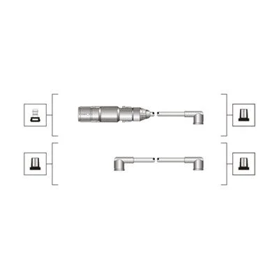 Conjunto de cabos de ignição MAGNETI MARELLI 941319170071