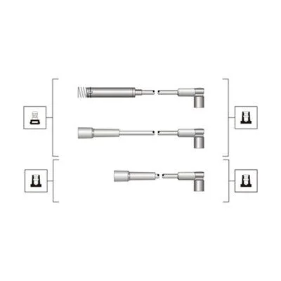 Conjunto de cabos de ignição MAGNETI MARELLI 941319170072