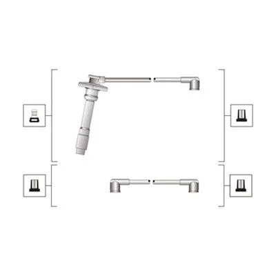 Conjunto de cabos de ignição MAGNETI MARELLI 941319170079