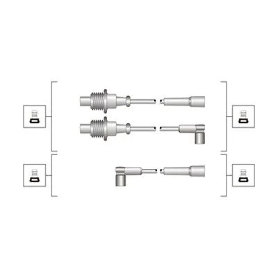 Conjunto de cabos de ignição MAGNETI MARELLI 941319170118